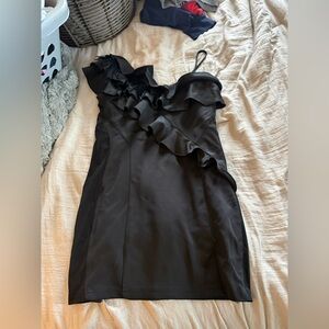 BLQ.MKT dress with feather detail women’s medium